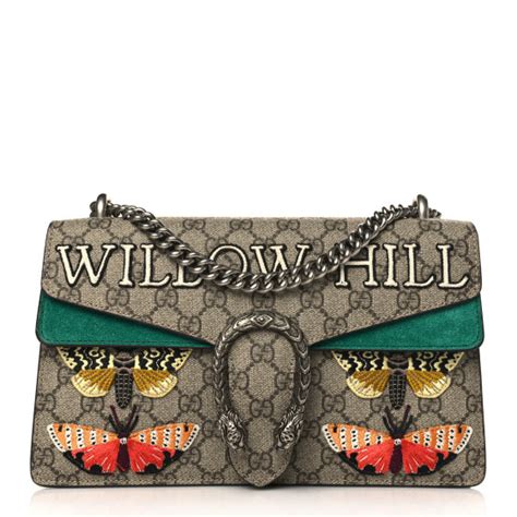 willow hill gucci|Gucci GG Supreme Willow Hill Small Dionysus Shoulder Bag.